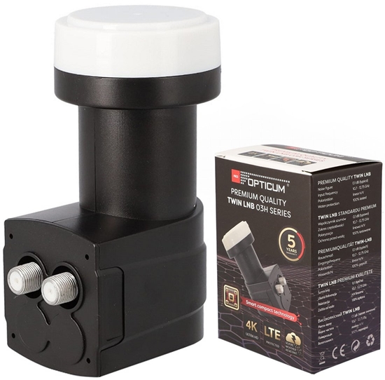 Изображение Antena satelitarna Opticum Konwerter Satelitarny TWIN Opticum RED LNB 03H Premium [0213]