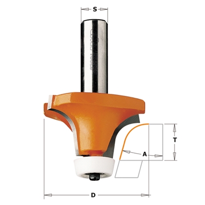 Изображение Apaļošanas frēze CMT 866.602.11; S=12,7 mm; D=50,8 mm