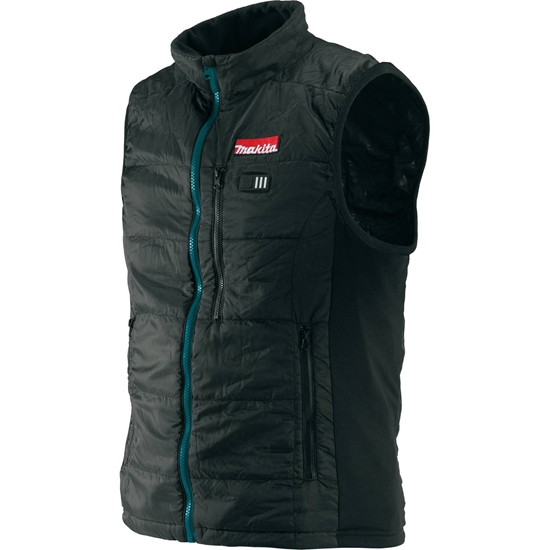 Изображение Apsildāma veste Makita DCV200ZXL; 14,4/18 V; XL (bez akumulatora un lādētāja)