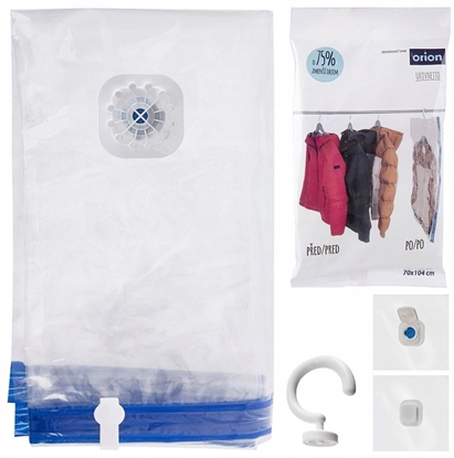 Picture of Aptel Worek próniowy na ubrania pociel z wieszakiem 70x104cm ORION 730751