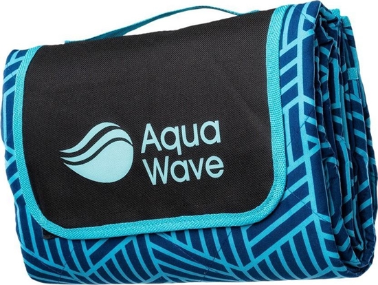 Picture of AquaWave Koc piknikowy AQUAWAVE 140x170cm ALADEEN geometric niebieski