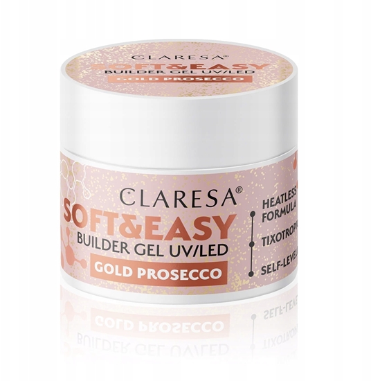 Picture of ART.ROZNE CLARESA_Soft&Easy Builder Gel UV/LED el budujcy Dancing Sparkles 90g