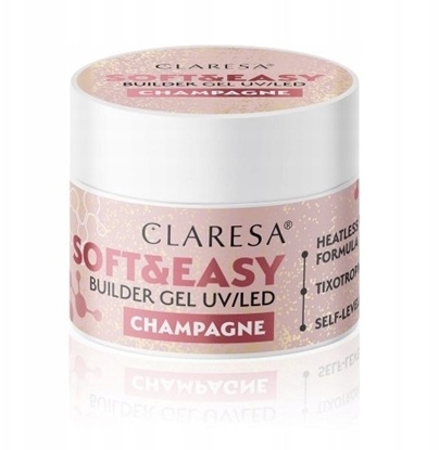Attēls no ART.ROZNE CLARESA_Soft&Easy Builder Gel UV/LED el budujcy Shimmery 90g
