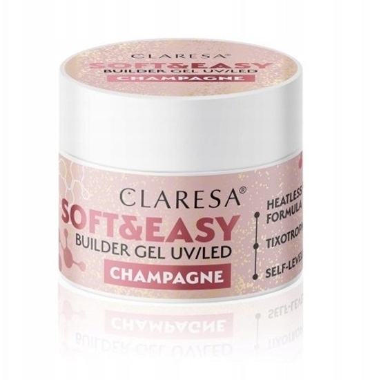 Изображение ART.ROZNE CLARESA_Soft&Easy Builder Gel UV/LED el budujcy Shimmery 90g
