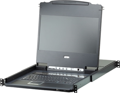 Attēls no Aten CL6708MW  43cm LCD KVM Switch, USB-DVI  8 Port, UK-Layout