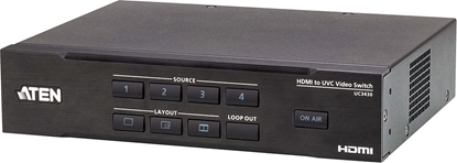 Attēls no Aten UC3430 CAMLIVE PRO 4K HDMI-zu-USB-Videokreuzschiene mit 4 Eingängen