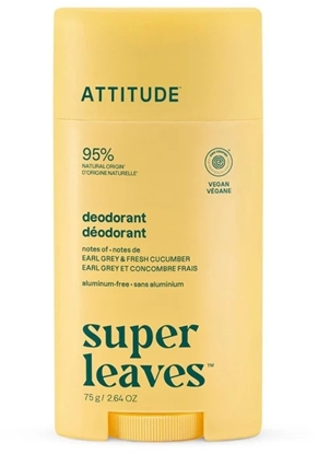 Picture of Attitude Attitude Super Leaves, Dezodorant w sztyfcie, Earl Grey i wiey ogórek, 75 g