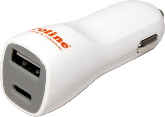 Изображение Autolādētājs Quick Charging 3.0, USB TypeA+TypeC, Roline