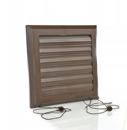 Attēls no AWENTA Kratka wentylacyjna Awenta T38BR 140x140mm fi100mm brzowa