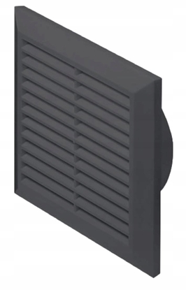 Picture of AWENTA Kratka wentylacyjna Awenta T61GR 140x140mm fi125mm grafitowa