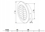 Picture of AWENTA Kratka wentylacyjna Awenta T74MS MINI-AWENT fi60mm TUOS. srebrna