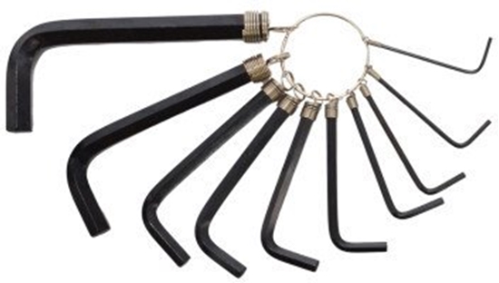 Picture of AWTools AWTOOLS KLUCZE IMBUSOWE HEX/ 1,5-10,0mm/ 10szt. KÓKO