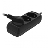 Picture of AWTools przeduacz domowy czarny 3 gniazda 5,0m z uziemieniem (AW24672)