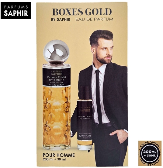 Picture of Azzaro SET SAPHIR Boxes Gold Pour Homme EDP spray 200ml + EDP spray 30ml