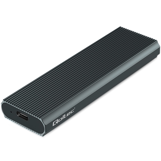 Picture of Ārējās atmiņas M.2 SSD korpuss |NVMe | PCIe | USB 3.1 | USB-C 10 Gb/s | 4TB | Qoltec ®