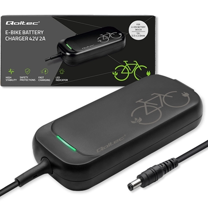 Picture of Ātrais lādētājs e-velosipēdam, elektriskajam skūterim 36V | 42V | 2A | 5.5*2.5 | ūdensizturīgs IP54