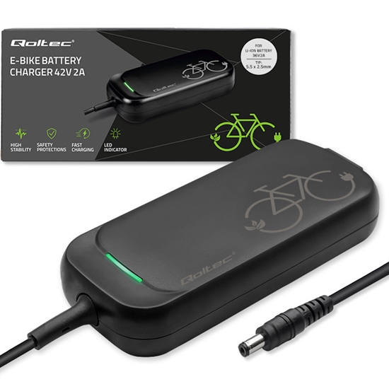 Picture of Ātrais lādētājs e-velosipēdam, elektriskajam skūterim 36V | 42V | 2A | 5.5*2.5 | ūdensizturīgs IP54