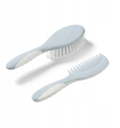 Picture of BabyOno 570/05 SZCZOTKA + GRZEBIE MIKKIE WOSIE NIEBIESKA