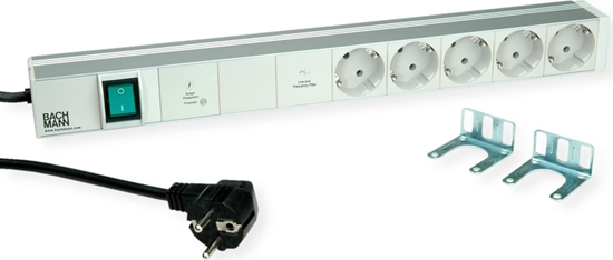 Picture of Bachmann 19" 1U 5xCEE7/3 1xswitch 1xGVS-Plus 2.0m CEE7/7