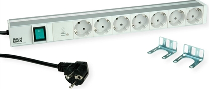 Изображение Bachmann 19" 1U 7xCEE7/3 1xSPD-Plus 1xswitch 2.0m CEE7/7