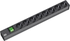 Изображение Bachmann 19" socket strip 8-way, with switch, black
