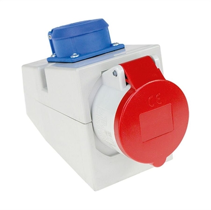 Picture of Bachmann BACHMANN gniazdo combi 400V, IEC309 IPX4 5-biegunowe gniazdo z zabezpieczeniem 230V 16A