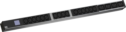 Picture of Bachmann BN0500 19" PDU 1U 16xC13 4xC19, power measurement, CEE 16A connection, blue