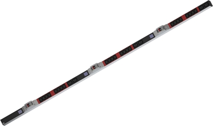 Picture of Bachmann BN0500 19" PDU 1U 24xC13 6xC19, power measurement, CEE 3x32A connection, red