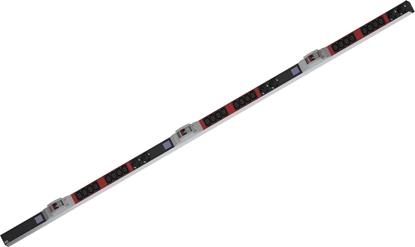 Picture of Bachmann BN0500 19" PDU 1U 24xC13, 6xprotective contact, power metering, connection CEE 3x32A, red