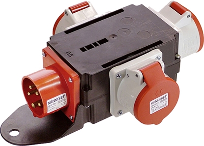 Attēls no Bachmann CEE adapter CEE 400 V/16 A, 3x16A 5p400V, IP44