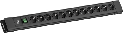 Picture of Bachmann CONNECTUS 12xCEE7/3, 1xSchalter 2,0m CEE7/7 Schwarz