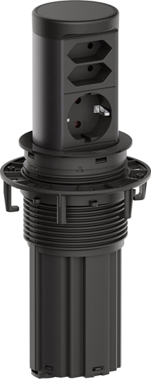 Picture of Bachmann ELEVATOR2 1xCEE7/3 2xEuro, RAL9005 2.0m AEH