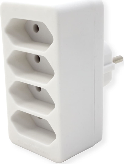 Picture of Bachmann multi-plug 4xEuro, white 4x2.5A/230V