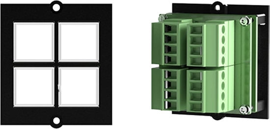 Picture of Bachmann push-button 4-fold on terminal