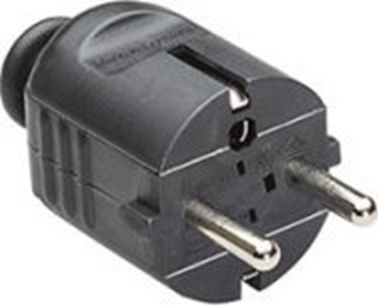 Attēls no Bachmann Wtyczka z uziemieniem BACHMANN, czarna, nieamliwa, z moliwoci montau