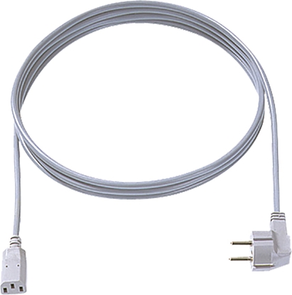 Attēls no Bachmann Zuleitung H05VV-F 3G 1,5 mm², CEE7/7 / C13, grau, 1 m