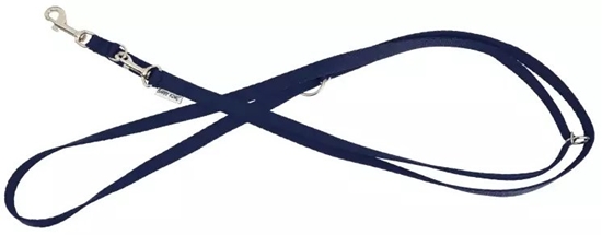 Picture of Barry King Classic smycz adjustable for dog, navy, XS, 10mm/2m