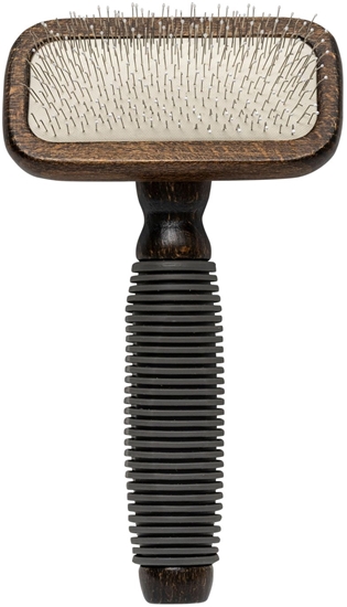 Picture of Barry King Ekskluzywna szczotka pudlówka prostoktna, dla zwierzt, drewno bukowe, stal, tworzywo TPR, wym. 9,4x16,4cm