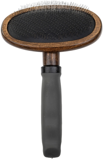 Picture of Barry King Ekskluzywna szczotka pudlówka, dla zwierzt, drewno bukowe, stal, tworzywo TPR, wym. 12,6x18,7cm