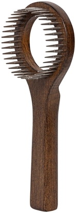 Attēls no Barry King Ekskluzywne zgrzebo typu ring, dla zwierzt, drewno bukowe, stal, wym.8,1x20,6cm