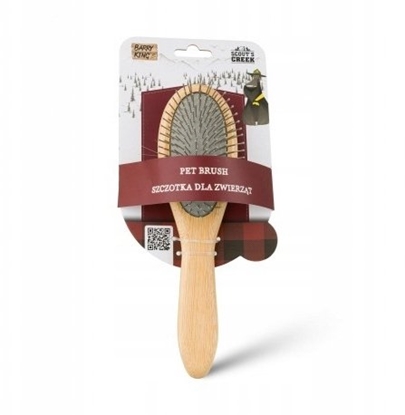 Attēls no Barry King Szczotka dla zwierzt, dwustronna, z bambusow rczk, 6 x 22 cm