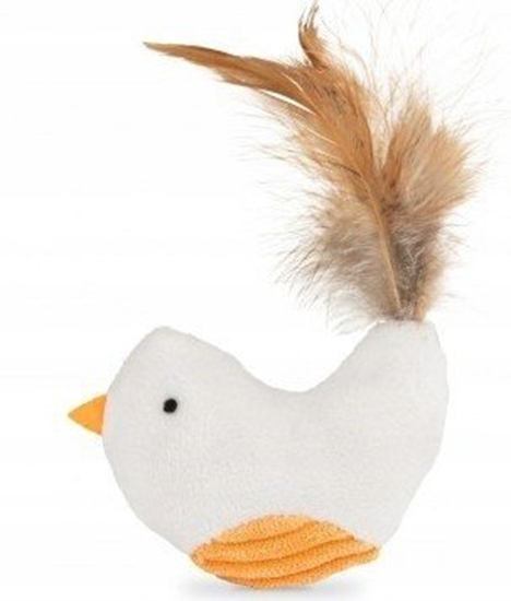 Picture of Barry King Zabawka, dla kota, ptak, pluszowy, 8 cm, z piórkiem