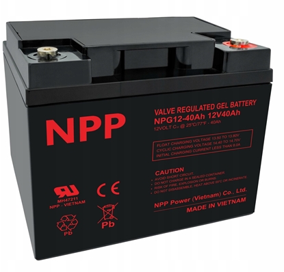 Picture of Battery 12V 40Ah Pb GEL (gel) T14(M6) NPP