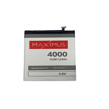 Picture of BATTERY MAXXIMUS XIAOMI REDMI NOTE 7 4000mAh BN4A