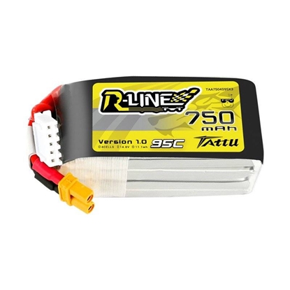 Picture of Battery Tattu R-Line 750mAh 14.8V 95C 4S1P JST-XHR