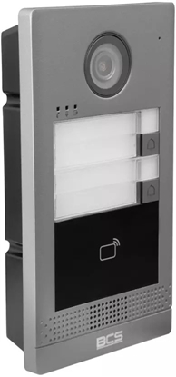 Attēls no BCS BCS-P-PAN2001G Zewntrzny panel wideodomofonowy IP BCS POINT z czytnikiem