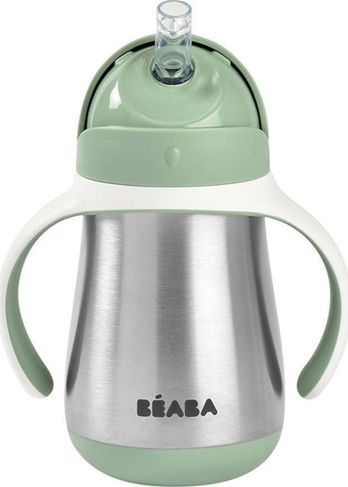 Picture of Beaba Beaba Bidon termiczny termobutelka ze somk 250 ml Sage green