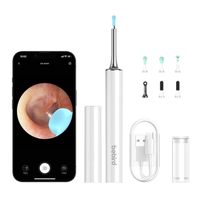 Изображение Bebird Otoskop z kamer do czyszczenia uszu Bebird T15 (biay)