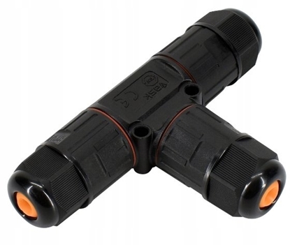 Attēls no Bemko Hermetyczne zcze kablowe IP68 3-torowe trójnik