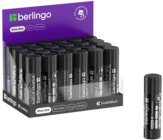 Picture of Berlingo Berlingo, klej w sztyfcie Double black, czarna, 24szt